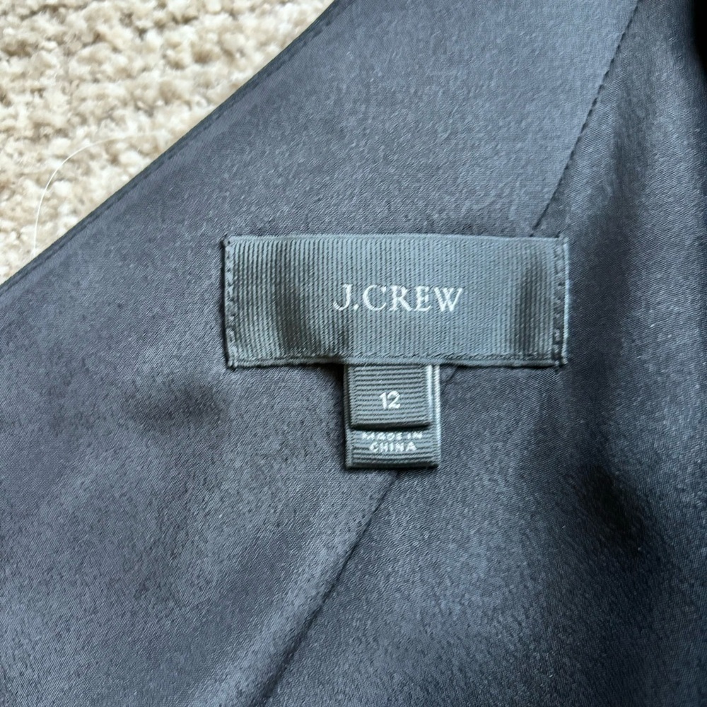 J. Crew One Shoulder with Bow Jumpsuit - size 12 - Picture 5 of 5